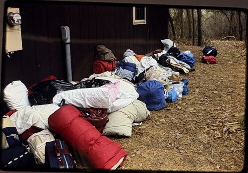 35mm slide camping - slide, gear